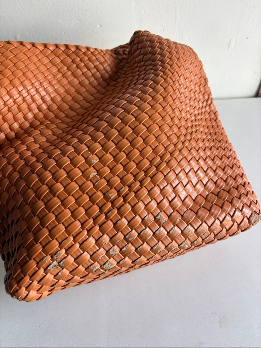 Melie Bianco Woven Hobo Shoulder Bag — Tan Brown - Picture 8 of 11
